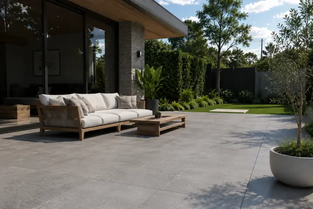 ¿Qué tipo de porcelanato usar en exteriores? Cómo elegir una opción segura, durable y adecuada al clima