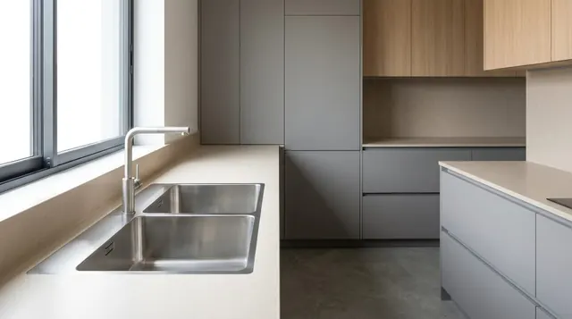 Fregaderos de cocina: cómo elegir tamaño, material y número de senos