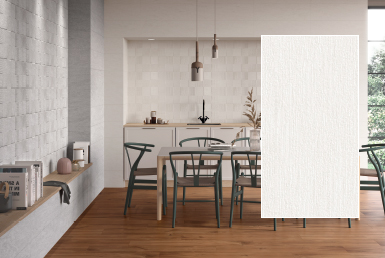 kinara-importación-distribución-ventas-revestimientos-de-construcción-25x85cm-MORGAN-MARFIL cocina comedor paredes mosaico tono claro piso porcelanato tipo madera