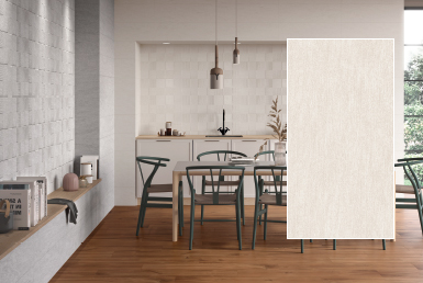 kinara-importación-distribución-ventas-revestimientos-de-construcción-25x85cm-MORGAN-SAND cocina comedor paredes mosaico tono claro piso porcelanato tipo madera