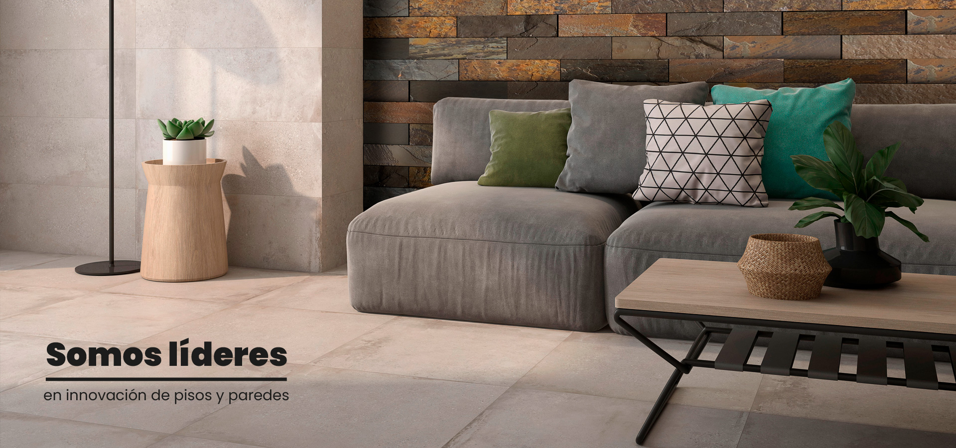 sala decoración acabados hogar piso pared porcelanato