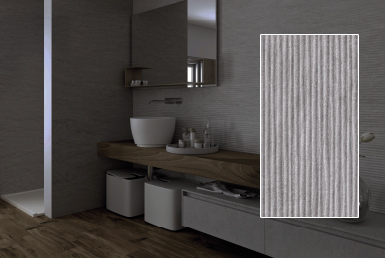 kinara-importación-distribución-ventas-revestimientos-de-construcción-30x90cm-QUARTZ-DUNAS-GREY baño pared con ceramica porcelanato baldosas terminado mate tono gris piso porcelanato tipo madera
