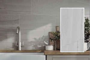 cocina meson madera pared porcelanato y cerámica baldosas tipo cemento