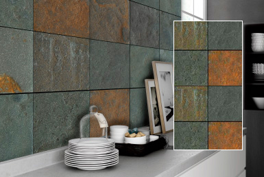 cocina mesón color blanco cuadros decorativos con pared con piedra rustica tipo fachaleta