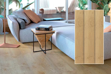 Kinara-importación-y-venta-porcelanato-tipo-madera-23x120-cm-TEVA-NOGAL sala moderna muebles blancos ventana piso porcelanato tipo madera color beige