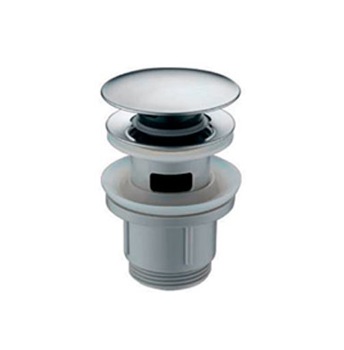 ACCESORIOS-VÁLVULA-CLICK--CLACK-PVC-CROMADA Valvula para baño cromada elegante