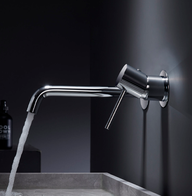 GRIFO DE LAVABO EMPOTRADO MONOMANDO CROMADO SERIE MONZA