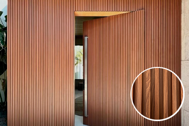 Look-Caoba- paneles-ranurados Paneles ranurados wpc en puertas de exterior