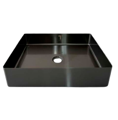 Rio-negrolavamanos-baño Lavamanos negro de acero inoxidable en Quito Ecuador con fondo blanco