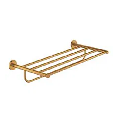 toallero multiple oro cepillado Toallero dorados para baños modernos