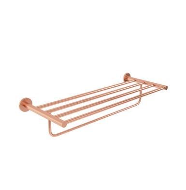 toallero multiple oro rosa cepillado Toallero oro rosa cepillado para baños