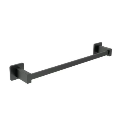 toallero tecnich negro Toallero negro mate de un mango