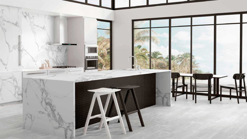 Porcelanato para Mesones: La Combinación Perfecta de Estética y Resistencia con Kinara Ecuador