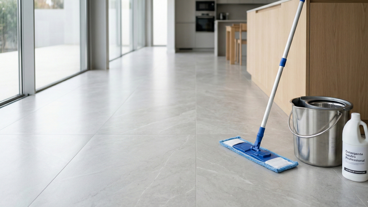 Cómo limpiar porcelanato antideslizante sin afectar su seguridad y coeficiente de fricción