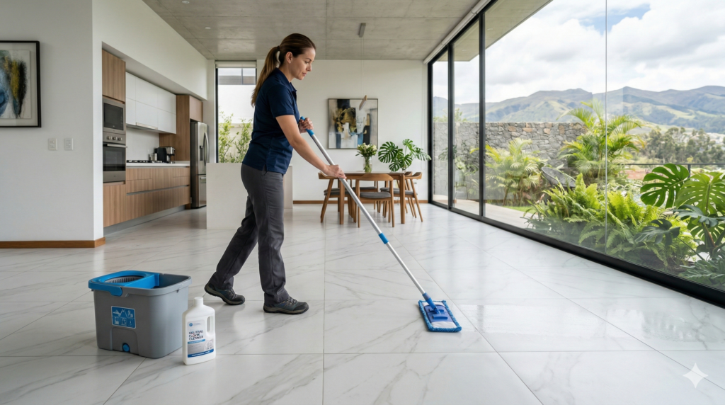 ¿Cómo puedo y debo limpiar mi porcelanato?