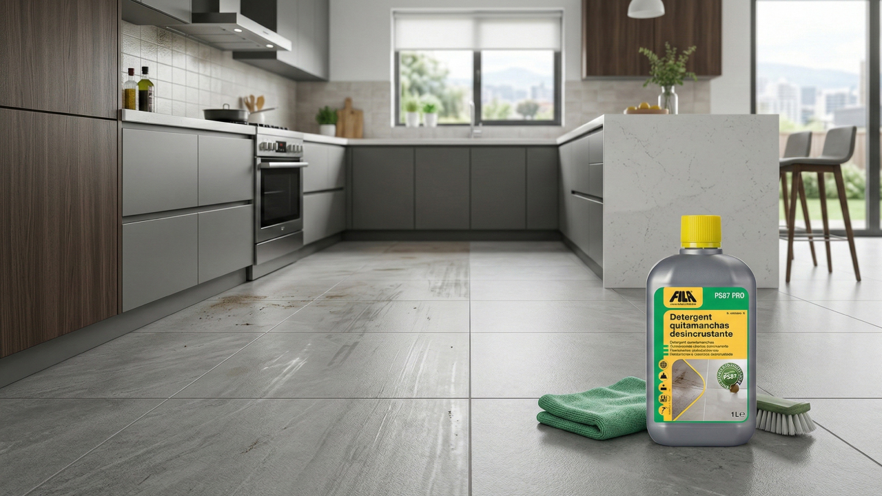 Limpieza y protección de juntas de porcelanato con FILA GROUTRENEW y GROUTPROOF