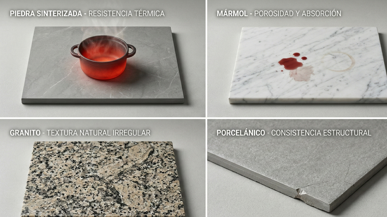 piedra-sinterizada-vs-marmol-granito-porcelanico