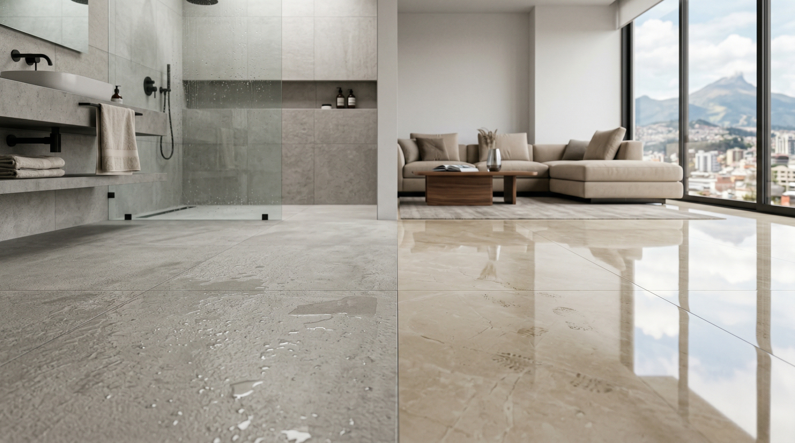 porcelanato-mate-vs-pulido-seguridad-mantenimiento porcelanato-mate-vs-pulido-seguridad-mantenimiento