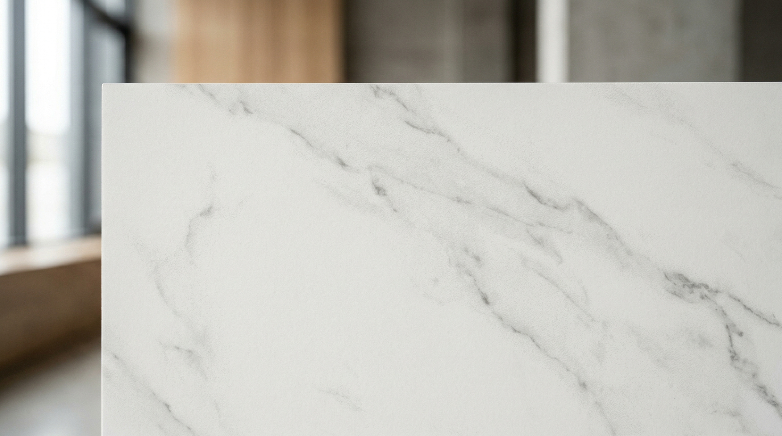 Superficie de porcelanato con acabado uniforme sin imperfecciones ni burbujas, textura elegante en alta calidad